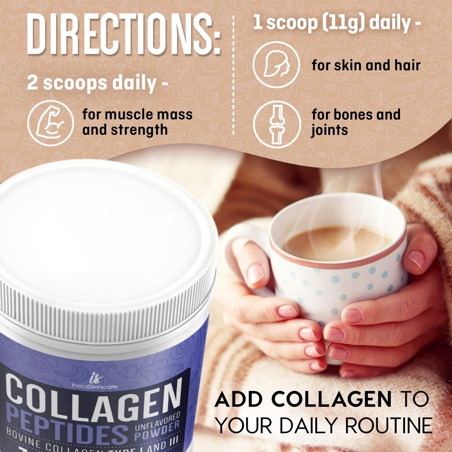 Collagen Peptides Powder for Women Hydrolyzed Collagen Protein Powder - Nose n Paws Pet Shop