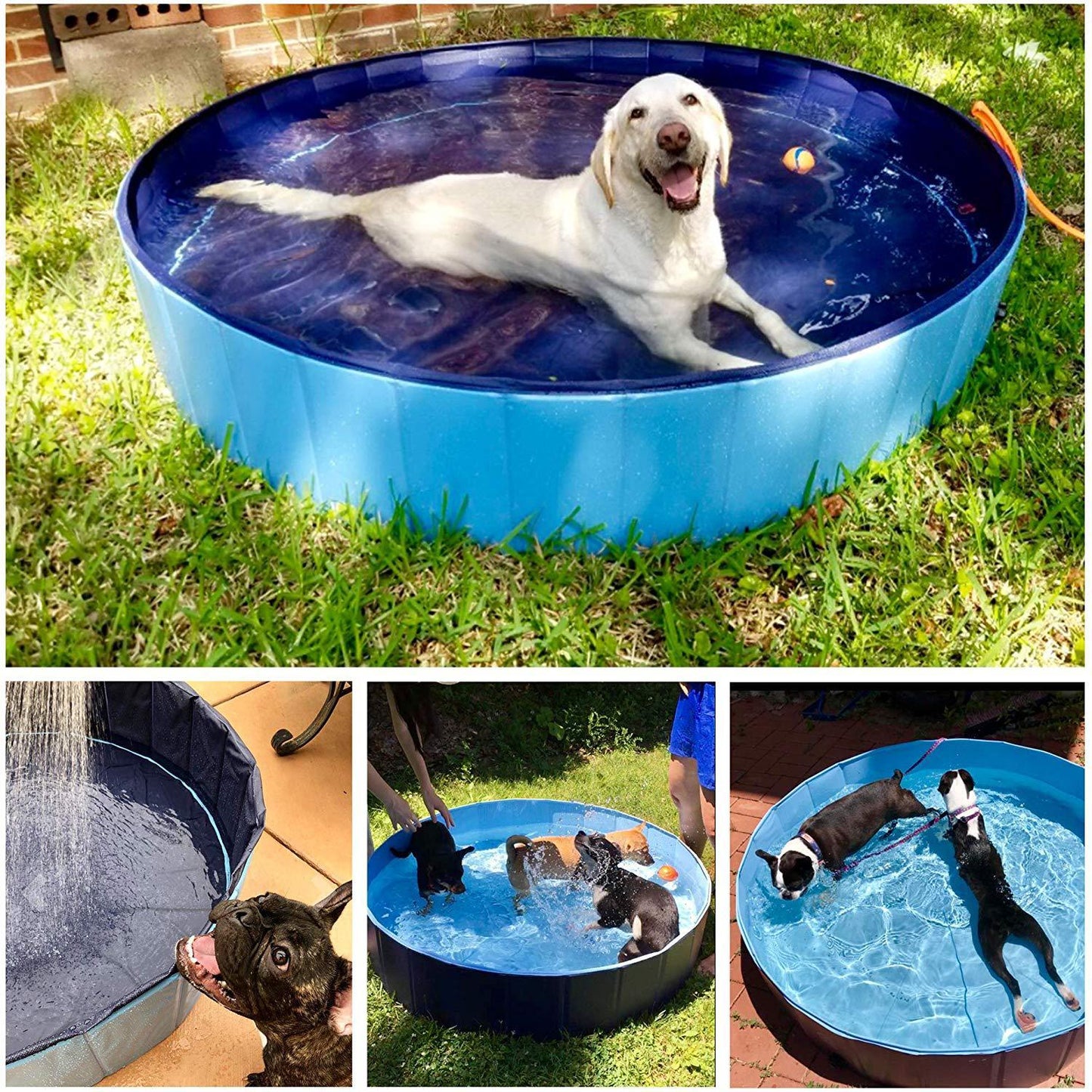 Foldable Dog Pool, Pet Bath Swimming Tub Bathtub Outdoor Indoor.