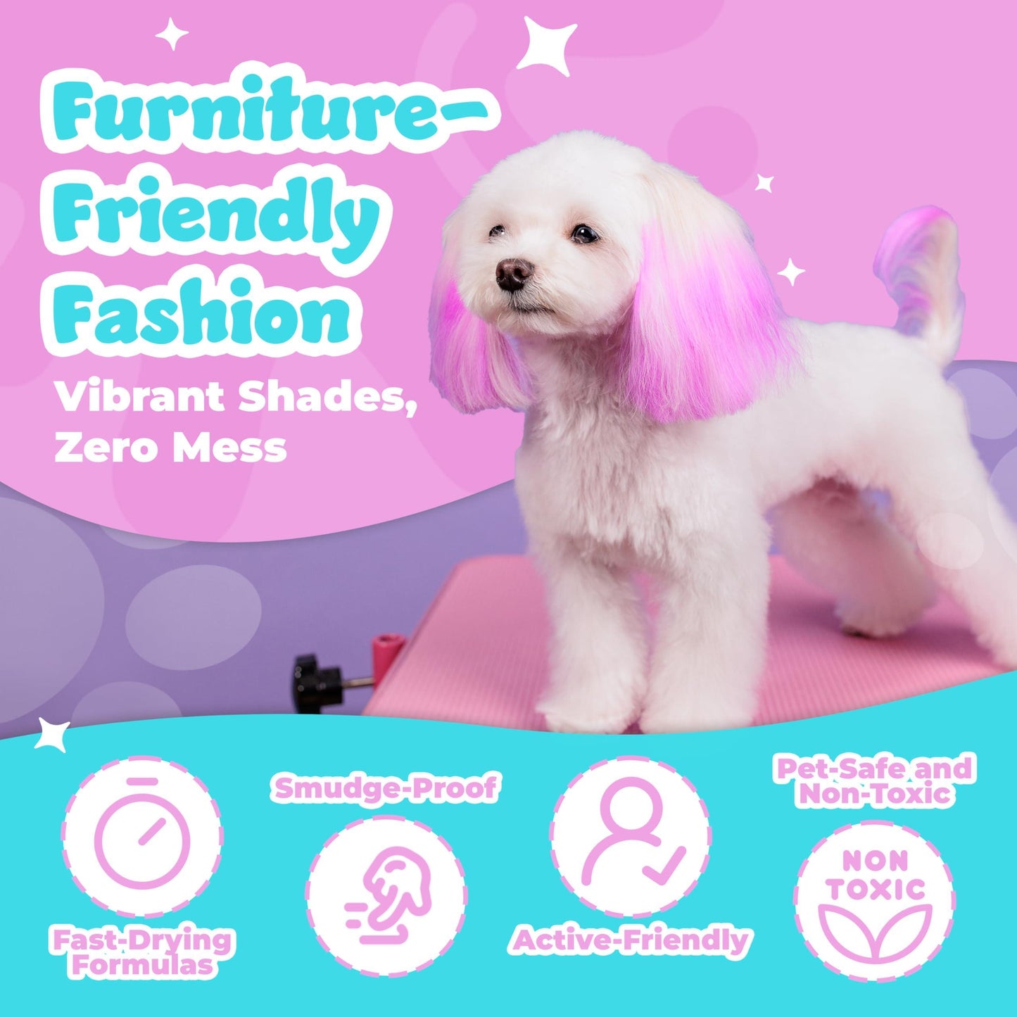 Dog Hair Dye 8 Color Dog Safe Hair Dye Dog Dye Non Toxic - Nose n Paws Pet Shop