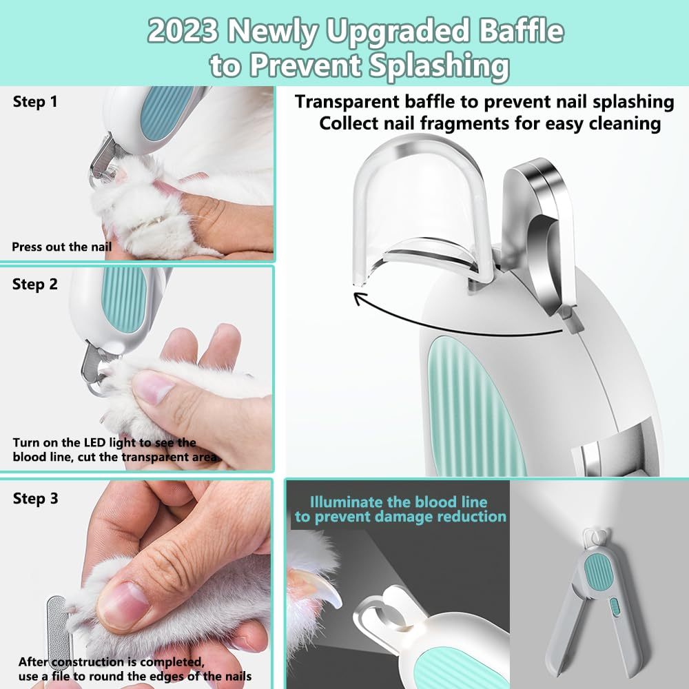 LED, Dog And Cat Nail Clippers. - Nose n Paws