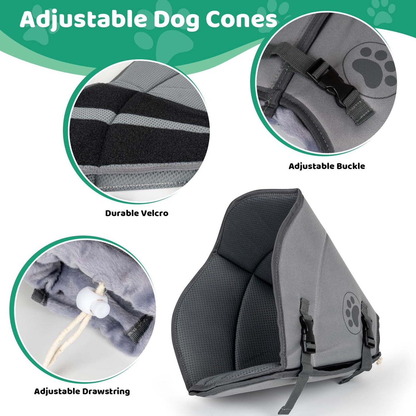 Pet Elizabethan Collar Single Layer M - Nose n Paws Pet Shop