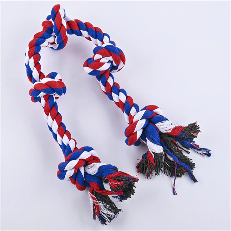 5‑Knot Cotton Rope Dog Toy for Aggressive Chewers