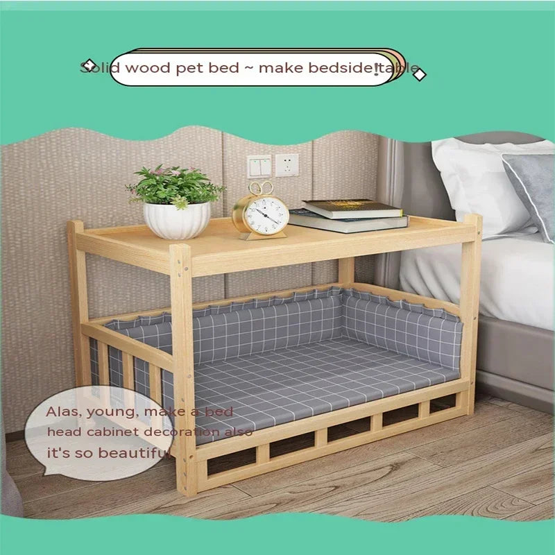 Solid Wood Material Dog Kennel
