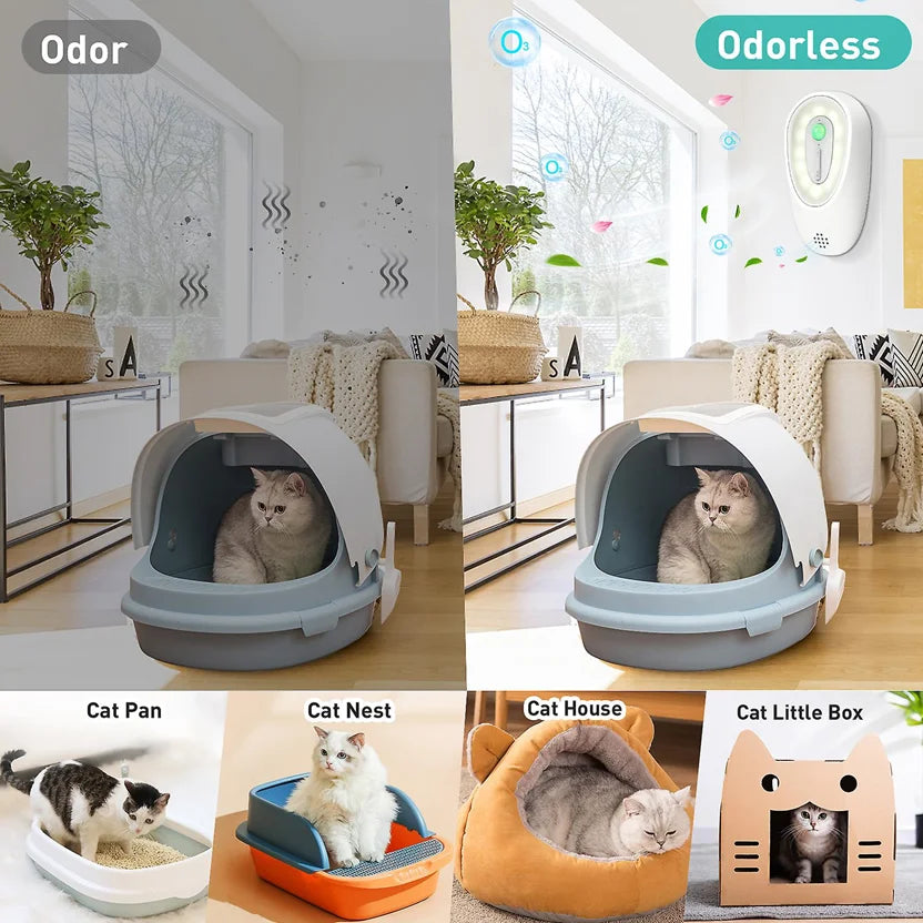 Smart Pet Odor Purifier For Cats and Dogs Litter Box Deodorizer Dog Toilet Rechargeable Air Cleaner Pets Deodorization - Nose n Paws Pet Shop