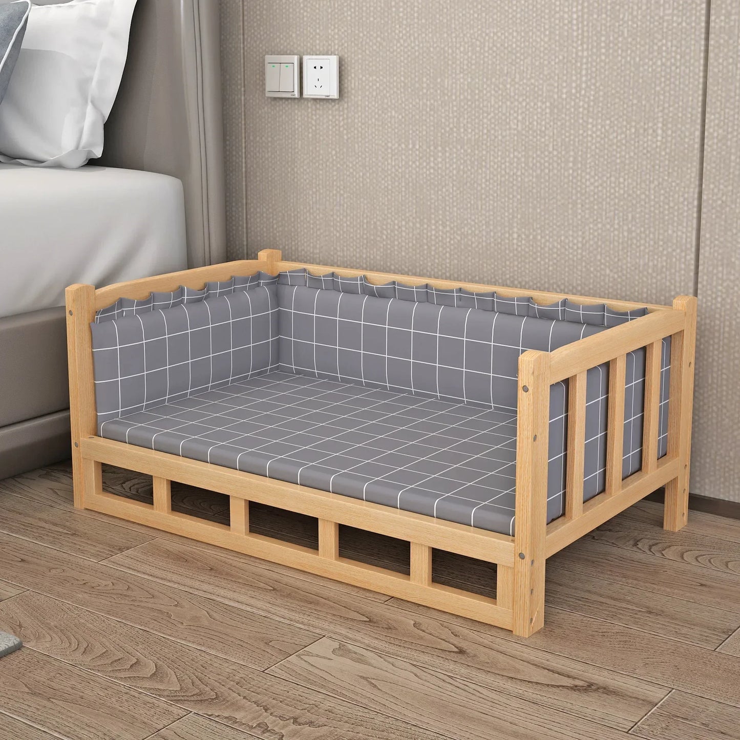 Solid Wood Material Dog Kennel