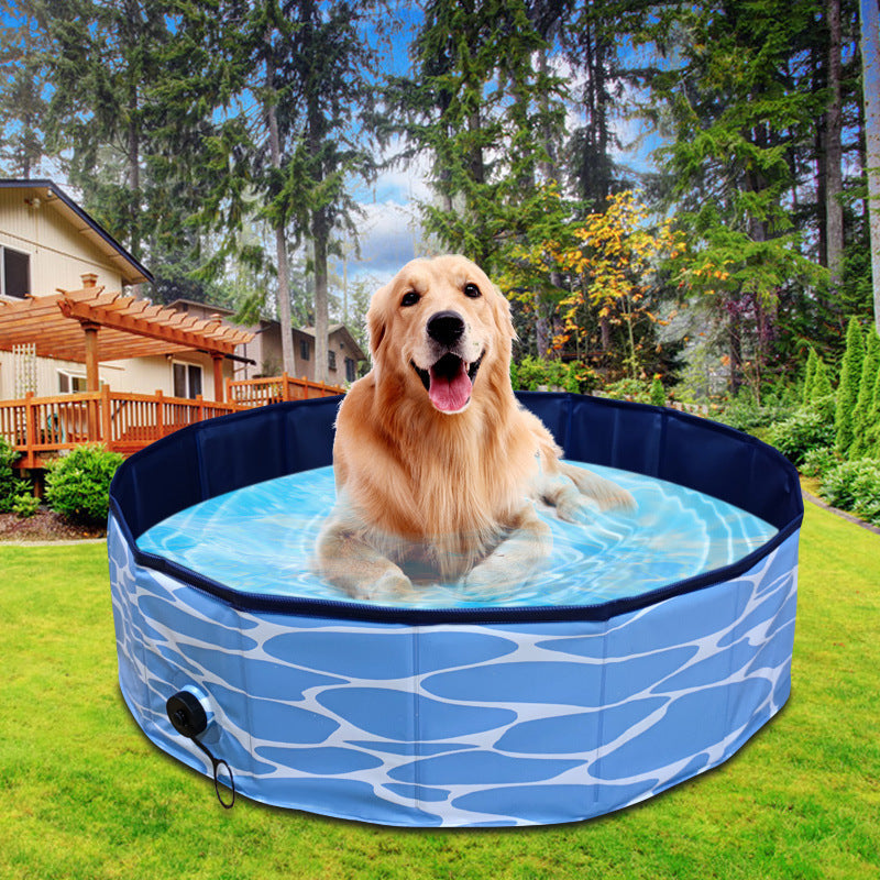Foldable Dog Pool, Pet Bath Swimming Tub Bathtub Outdoor Indoor. - Nose n Paws Pet Shop