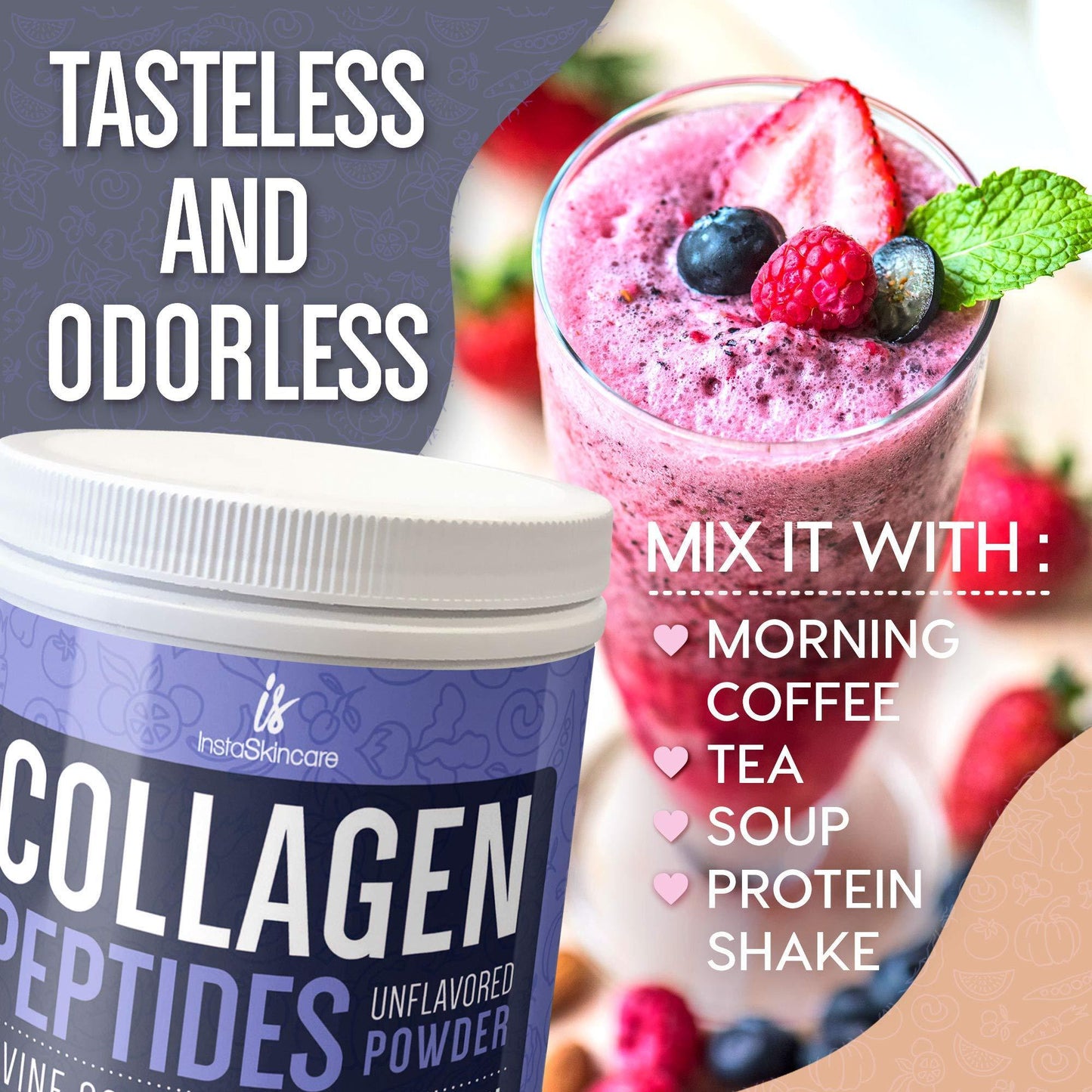 Collagen Peptides Powder for Women Hydrolyzed Collagen Protein Powder - Nose n Paws Pet Shop