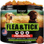 Kinpur Pet Care flea and tick prevention product with two dogs on a label