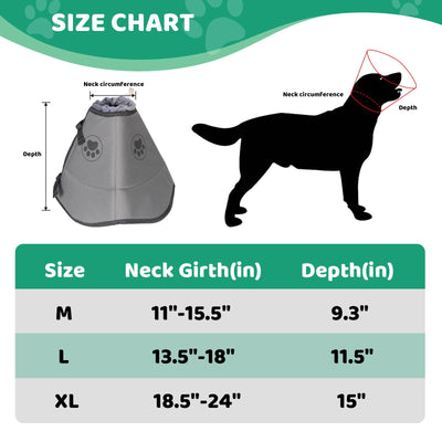 Pet Elizabethan Collar Single Layer M - Nose n Paws Pet Shop