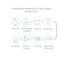 Diagram of traditional methods of yak cheese production on a white background