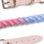 Hands Free Rope Leash and Luxe Royal Leather Collar Bundle - Daydream-2