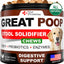 Container of Vet Promise Great Poop Stool Solidifier Chews with a dog on the label.