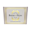 Bonne et Filou packaging box with gold accents on a white background