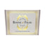 Bonne et Filou packaging box with gold decorative elements on a white background