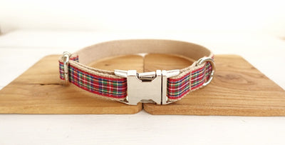 Red Plaid Dog Leash – Classic Style Meets Everyday Durability