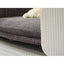 Gray textured rug on a white background