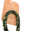 Green braided rope toy on a brown card with 're rope' branding.