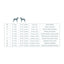 Dog size chart with breed categories on a white background