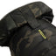Camouflage-patterned jacket with a yellow zipper on a white background