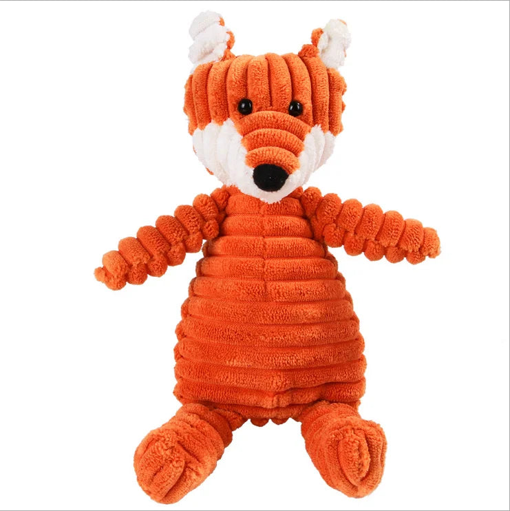 Eco‑Friendly Corduroy Squeaky Dog Toy – Joy That Lasts - Nose n Paws Pet Shop