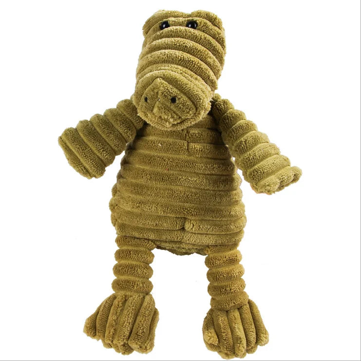 Eco‑Friendly Corduroy Squeaky Dog Toy – Joy That Lasts - Nose n Paws Pet Shop