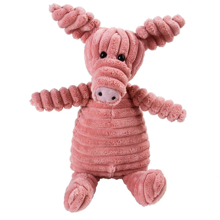 Eco‑Friendly Corduroy Squeaky Dog Toy – Joy That Lasts - Nose n Paws Pet Shop