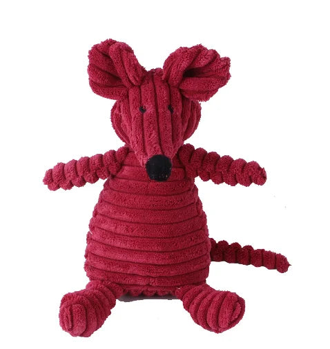 Eco‑Friendly Corduroy Squeaky Dog Toy – Joy That Lasts - Nose n Paws Pet Shop