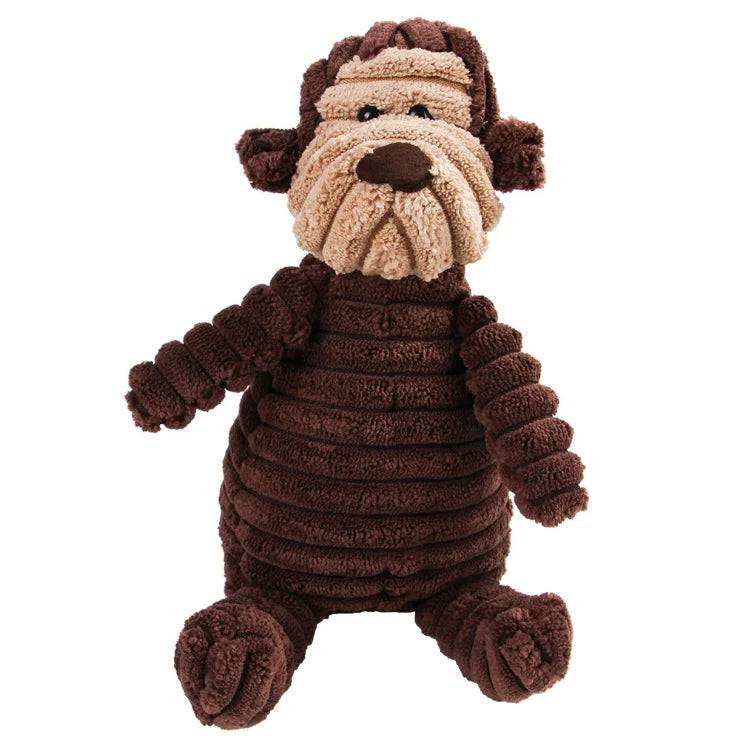 Eco‑Friendly Corduroy Squeaky Dog Toy – Joy That Lasts - Nose n Paws Pet Shop
