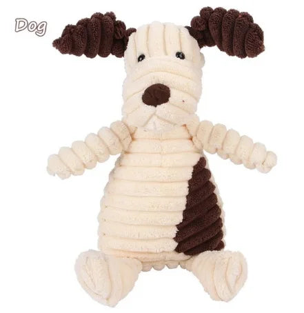 Eco‑Friendly Corduroy Squeaky Dog Toy – Joy That Lasts - Nose n Paws Pet Shop