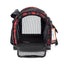 Pet carrier with plaid pattern on a white background