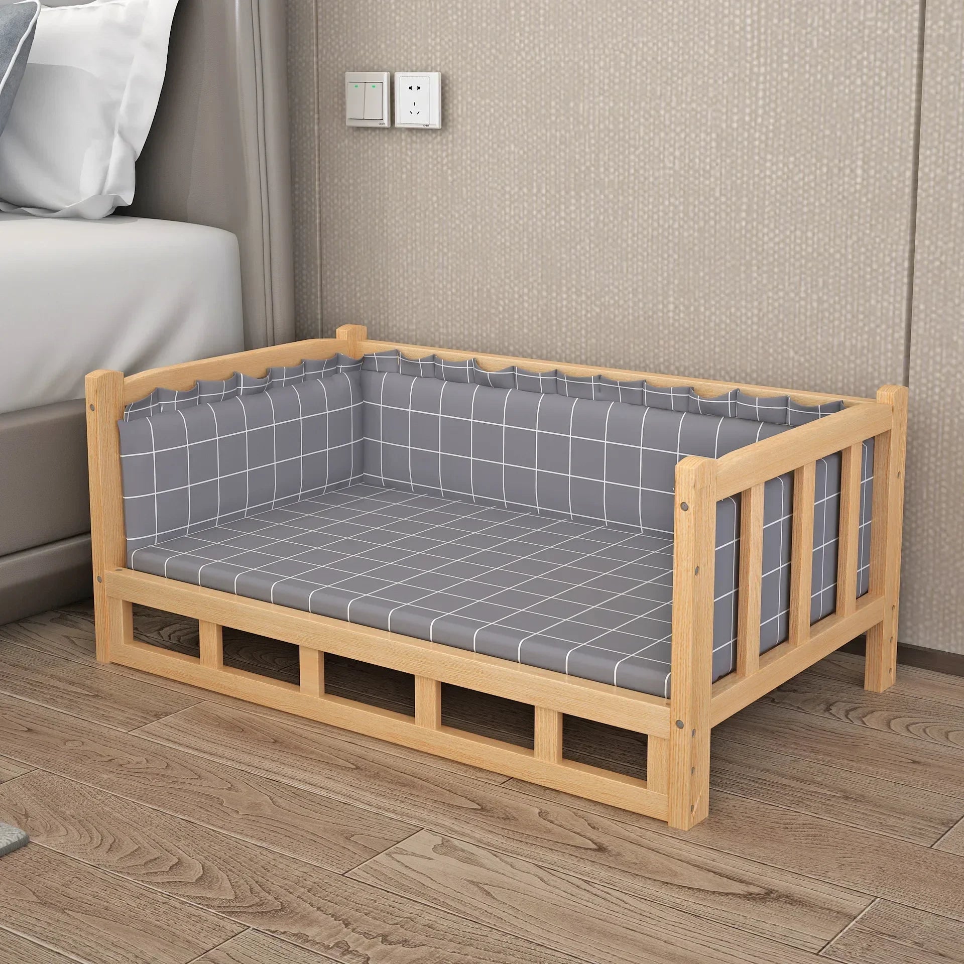 Solid Wood Material Dog Kennel