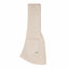 Beige apron with a pocket and 'Laf' branding on a white background