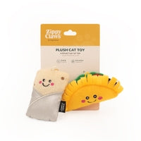 Zippy Paws Zippy Claws Kitty Cat Toy - Taco and Burrito