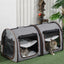 Portable Soft-Sided Pet Carrier with Divider – Lightweight, Breathable, and Convenient for Small Pets