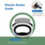 Elastic Hooks Comb with text and illustrations on a white background