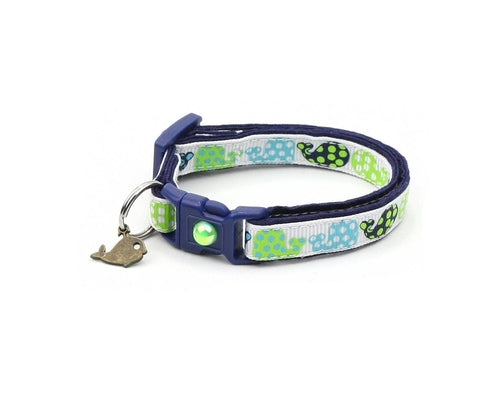 Dog collar with turtle pattern on a white background